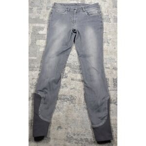 Schockemohle Sports Women's Charcoal Gray Equestrian Horse Riding Pants 29x28